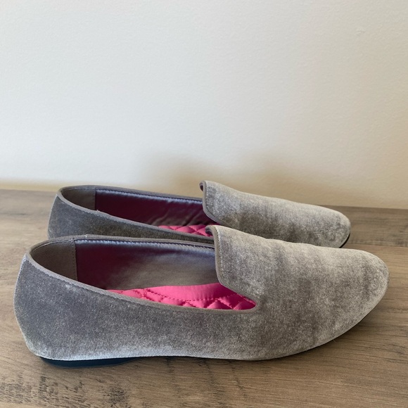 Birdies Women’s The Starling Gray Velvet Loafer Flat Size 7.5 - Picture 2 of 10